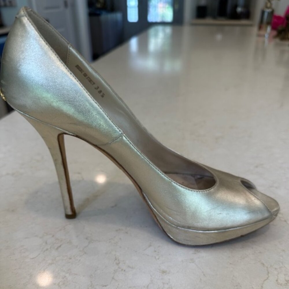 Christian Dior Ms Dior Gold platform stilettos size 38.5